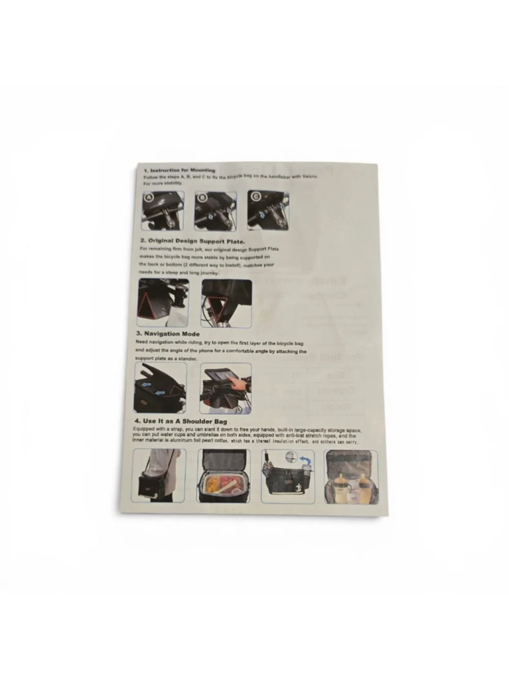 NWT Beige‎ Gray Bike Handlebar Bag/Cooler Multi-Use #hiking #beach #vacation